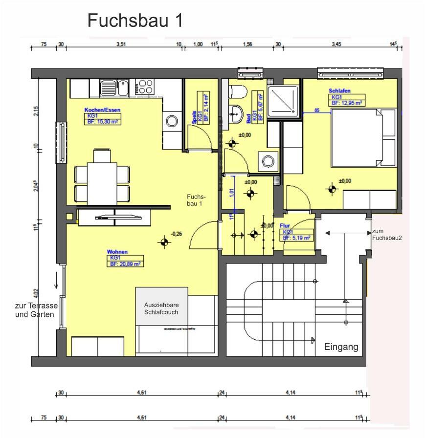 Zum Fuchsbau Lejlighed Hettstadt Eksteriør billede
